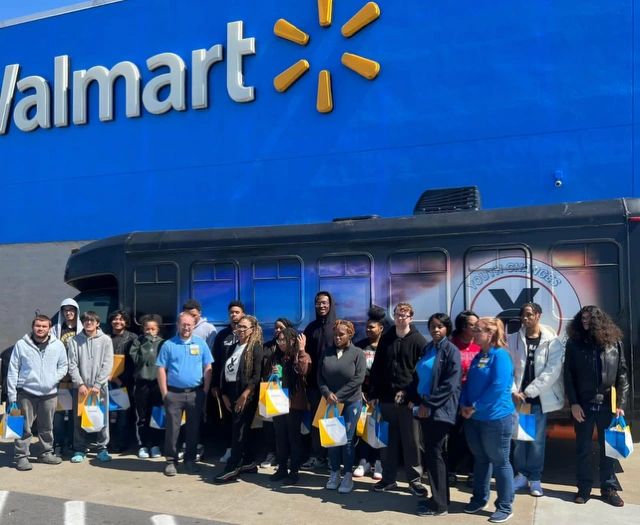 Youth Changes group at Walmart career day